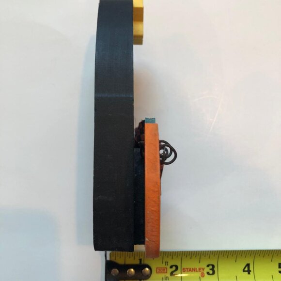 Wood, Cat & Pumpkin, (free-standing) decor, appx dimensions of 6"Hx4.5"Wx1.5"D - Picture 4 of 4